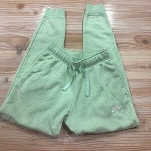 NIKE XS Heather Lime Joggers